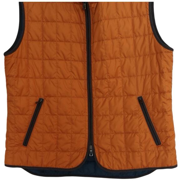 Waterville Theo Quilted Vest in Burnt Orange Size 58 - Picture 3 of 12